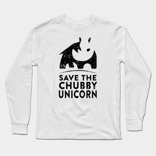 Save the Chubby Unicorn Long Sleeve T-Shirt by cogwurx